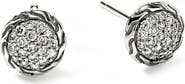 John Hardy JH Essential Diamond Pavé Stud Earrings, 7mm