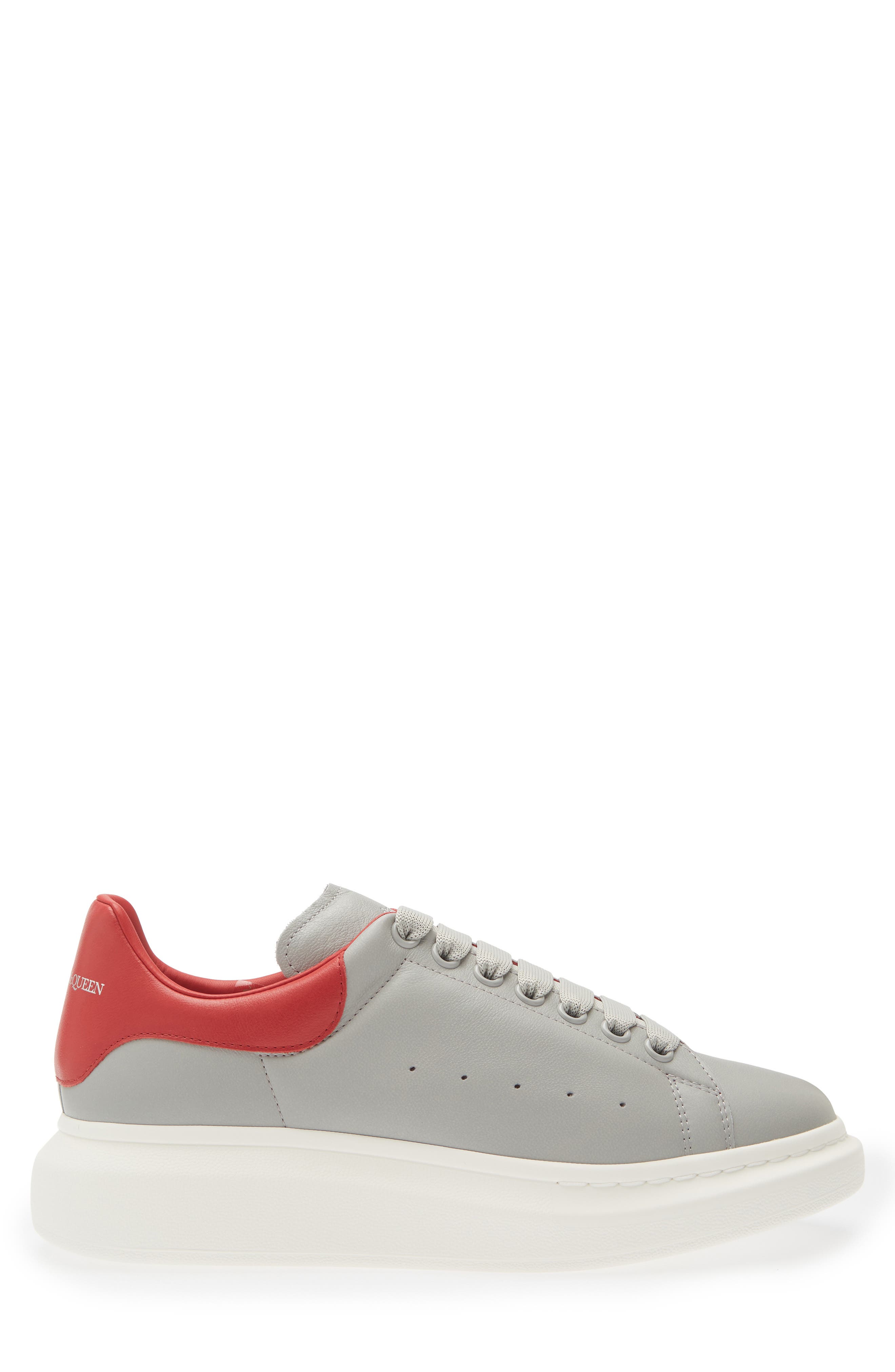 McQueen Oversize Sneaker, Alternate, color, Lead