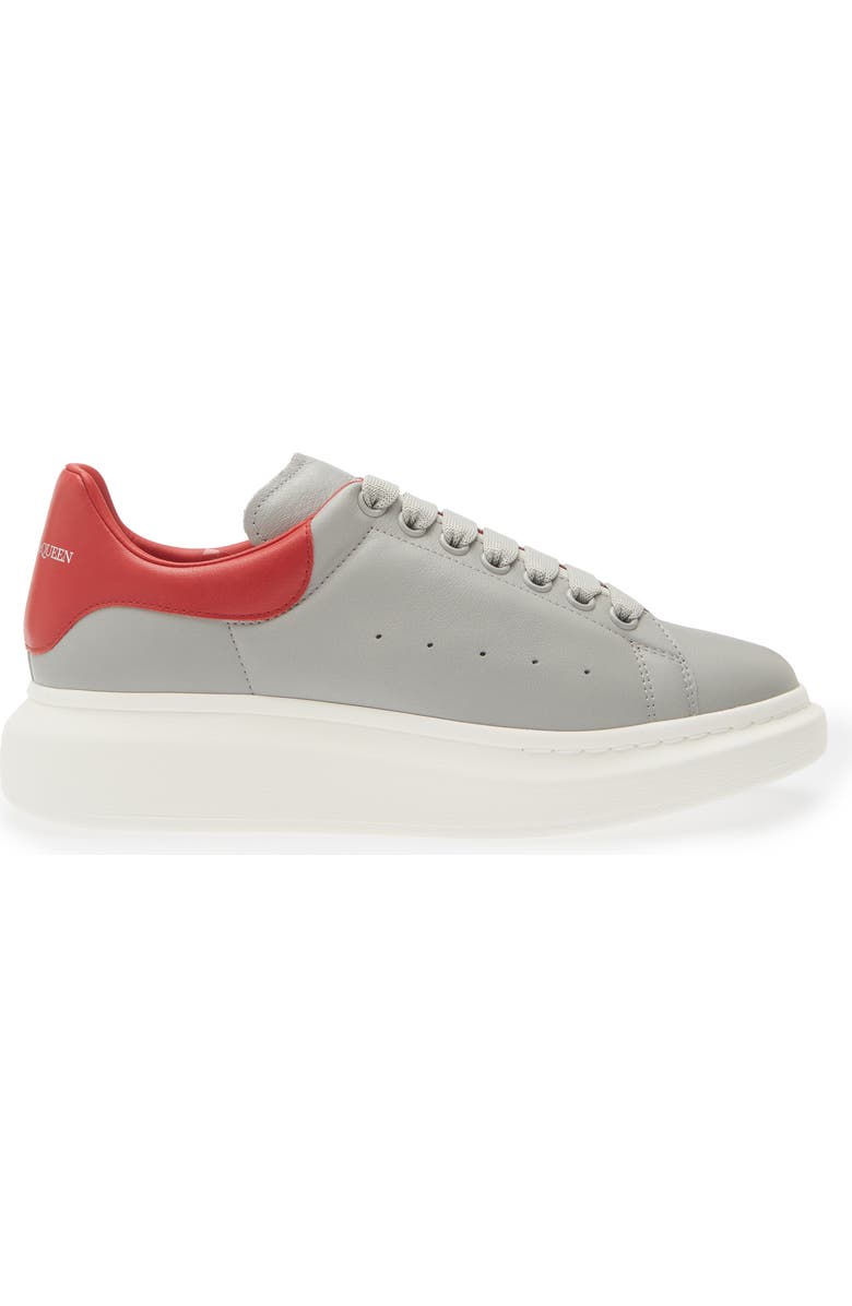 McQueen Oversize Sneaker, Alternate, color, Lead