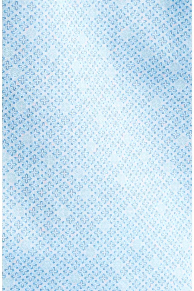 James Geo Print Short Sleeve Cotton Button-Up Shirt, Alternate, color, PALE BLUE