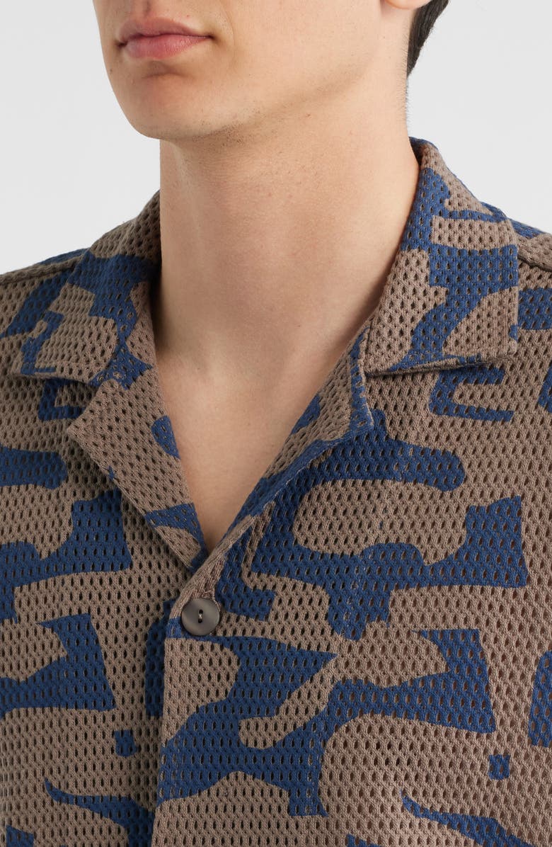 OAS Morel Puzzlotec Net Camp Shirt, Alternate, color, Morel