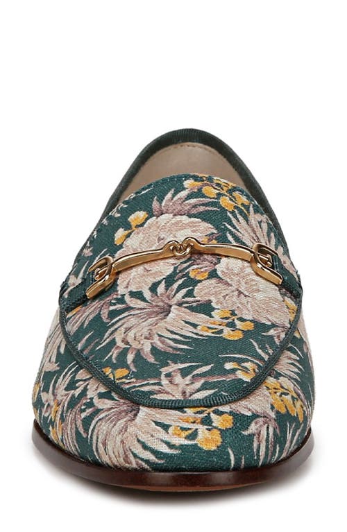 Sam Edelman Loraine Bit Loafer Antique Green Fabric In Antique Green