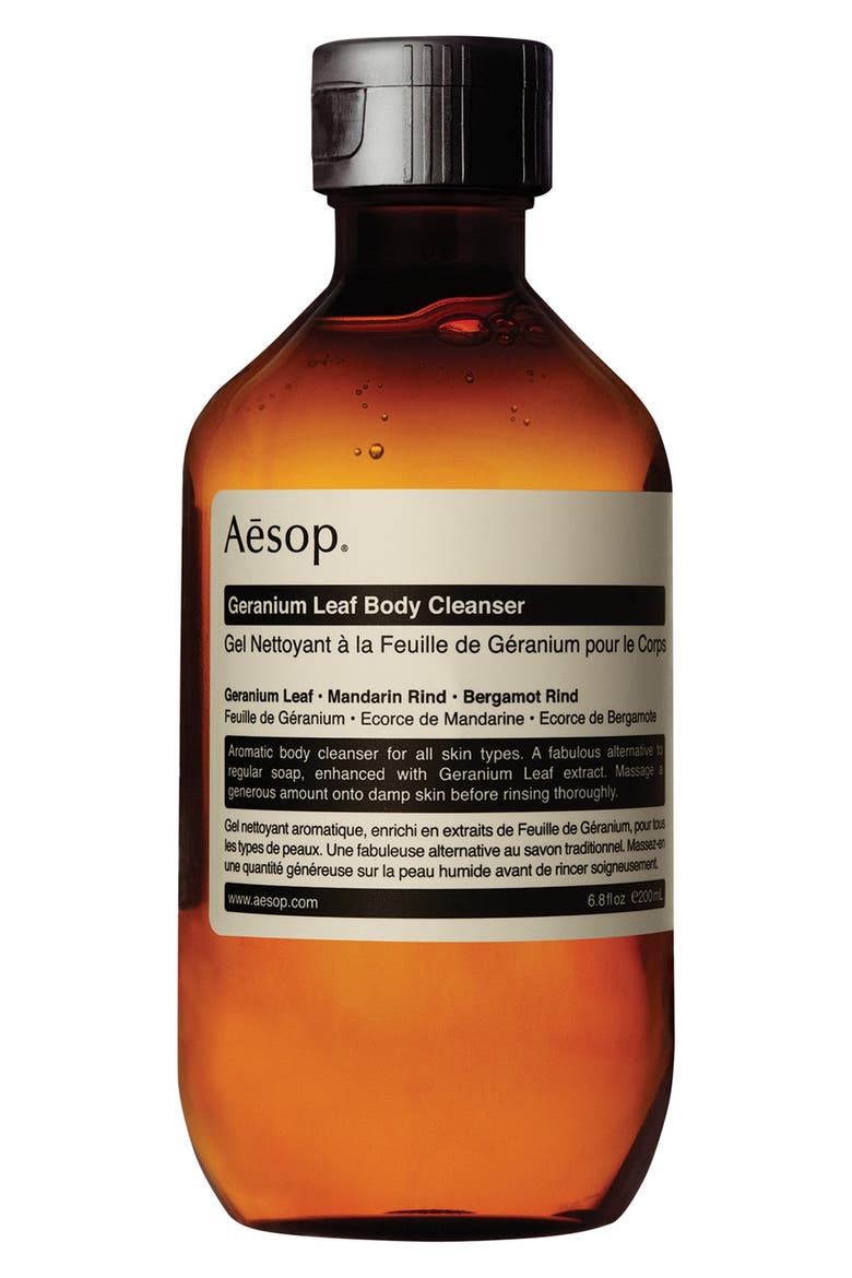 Geranium Leaf Body Cleanser, Main, color, CAP