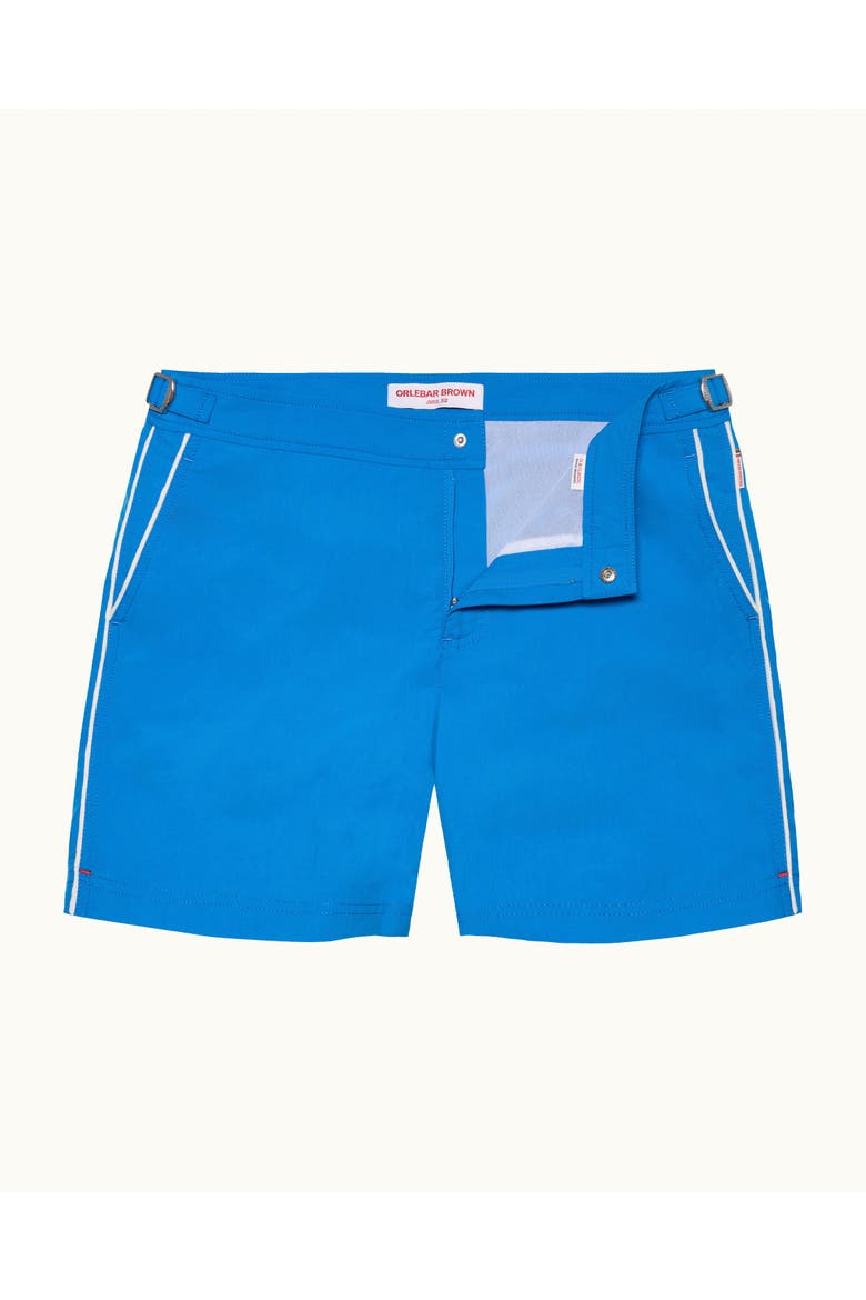 Bulldog Mid-Length Swim Shorts, Main, color, NOVA BLUE