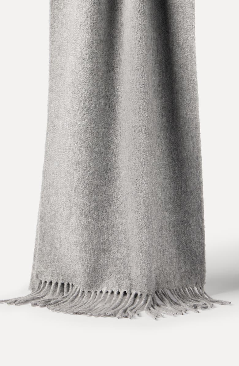 Brunello Cucinelli Double knit scarf, Alternate, color, Light Grey