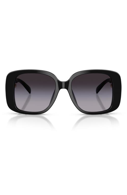 Tory Burch 53mm Gradient Square Sunglasses In Black
