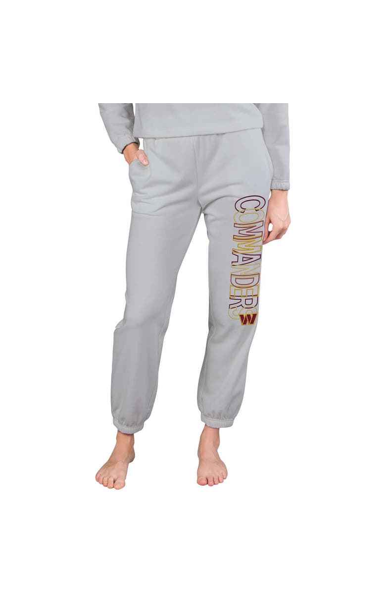 CONCEPTS SPORT Women's Concepts Sport  Gray Washington Commanders Sunray French Terry Pants, Main, color, 