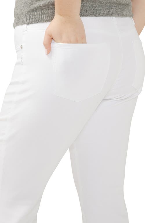 Silver Jeans Co. Plus Size Suki Mid Rise Curvy Fit Kick Flare Jeans In White