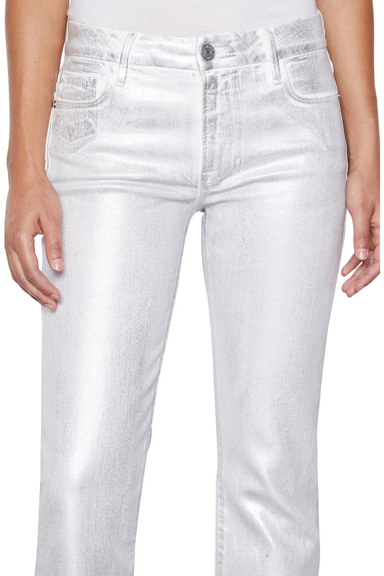 Le Crop Mini Boot Jeans, Alternate, color, CHROME BLANC