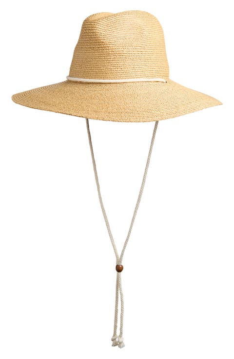 Raffia Drawstring Sun Hat
