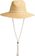 Faherty Raffia Drawstring Sun Hat