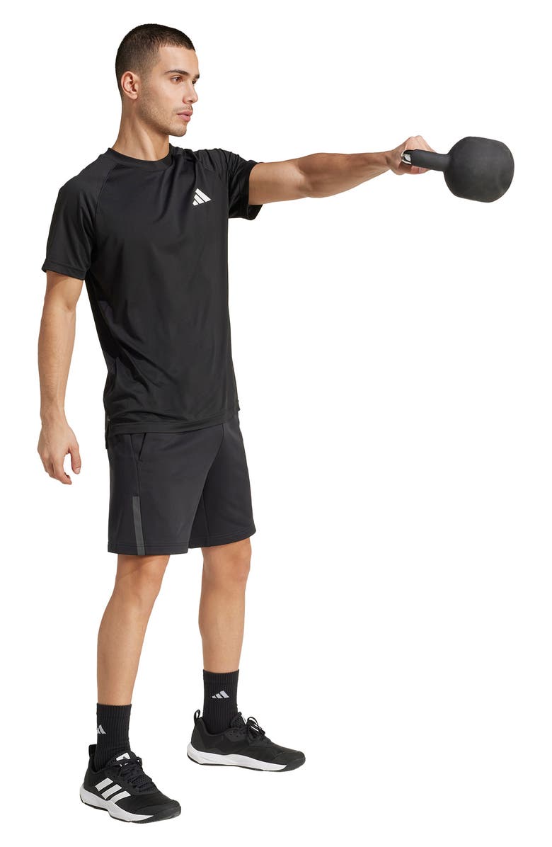 adidas Gym T-Shirt, Alternate, color, Black