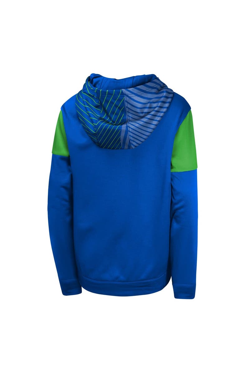 Outerstuff Youth Blue Seattle Sounders FC Unbeatable Pullover Hoodie, Alternate, color,