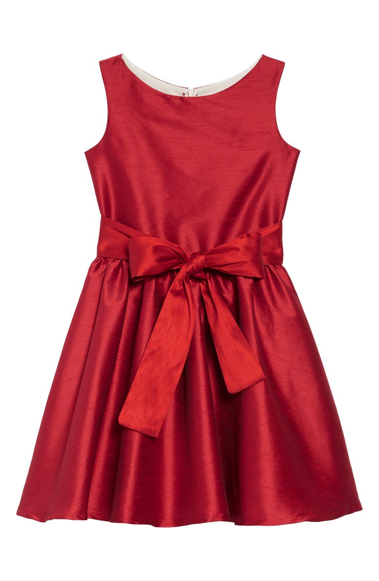 Fiveloaves Twofish Shantung Party Dress, Main, color, 