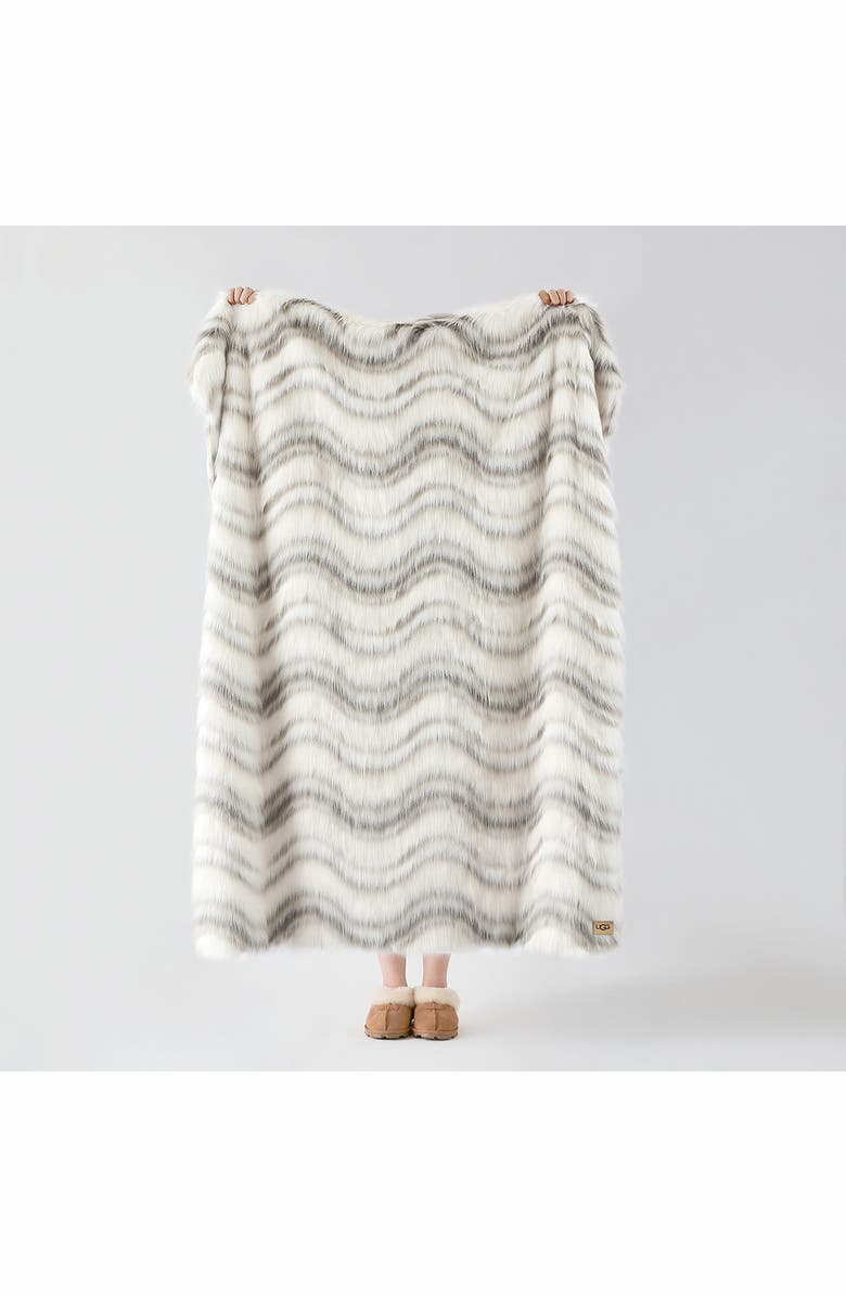 UGG<sup>®</sup> Rosia Faux Fur Throw Blanket, Alternate, color, 