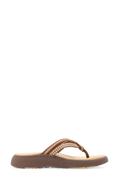 Mykos Nami Platform Flip Flop In Brown