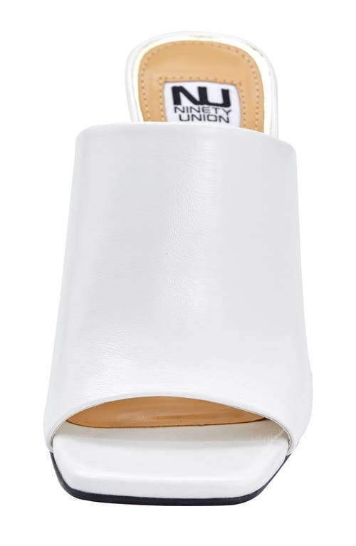 Ninety Union Rumba Slide Sandal In White
