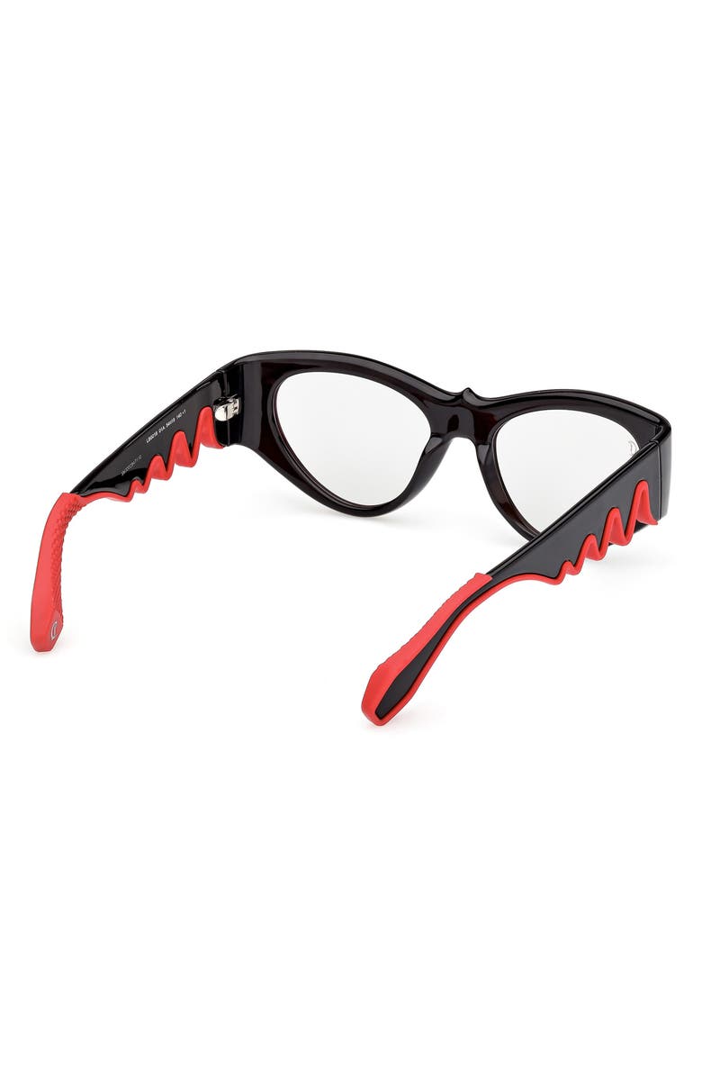 Christian Louboutin 54mm Loubishark Cat Eye Sunglasses, Alternate, color, Black/ Light Smoke