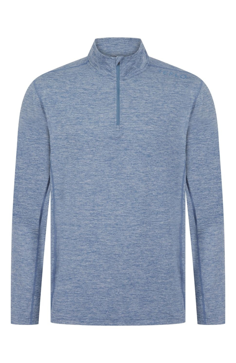 Reflo Purus Lightweight Quarter-Zip Midlayer, Alternate, color, Coronet Blue