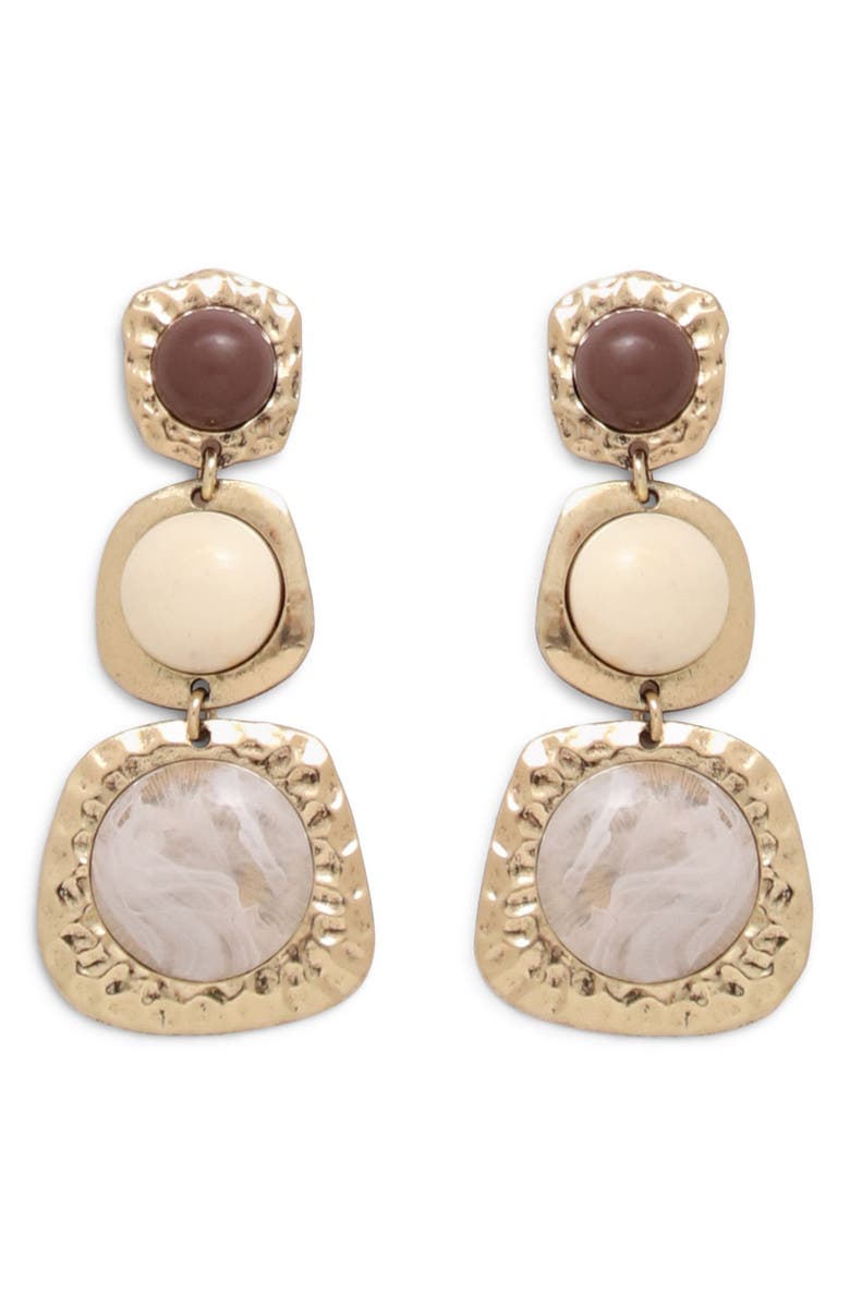 Petit Moments Mirel Triple Drop Earrings, Main, color, Gold