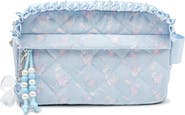 OMG Accessories Kids' Floral Ruffle Cosmetic Pouch