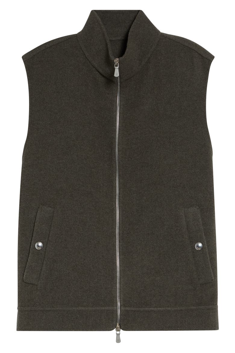 Full Zip Wool Gilet, Alternate, color, 80 CLAY