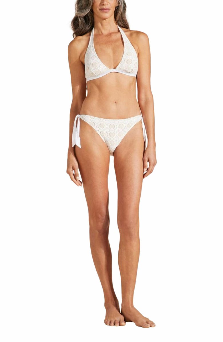 Vilebrequin Women's Broderies Anglaises Halter Bikini Top, Main, color, 