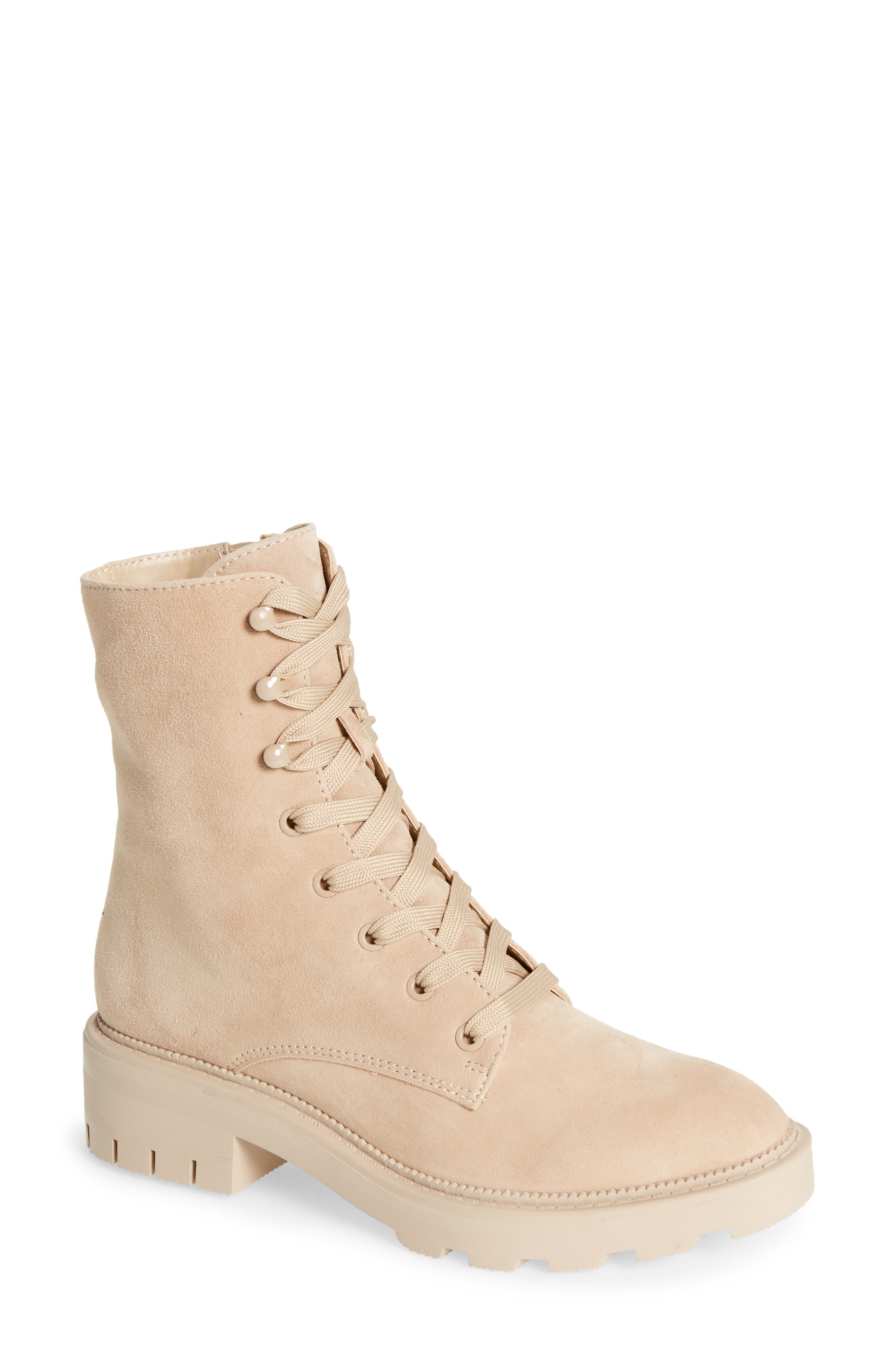 Lottie Platform Bootie, Main, color, DUNE NUBUCK