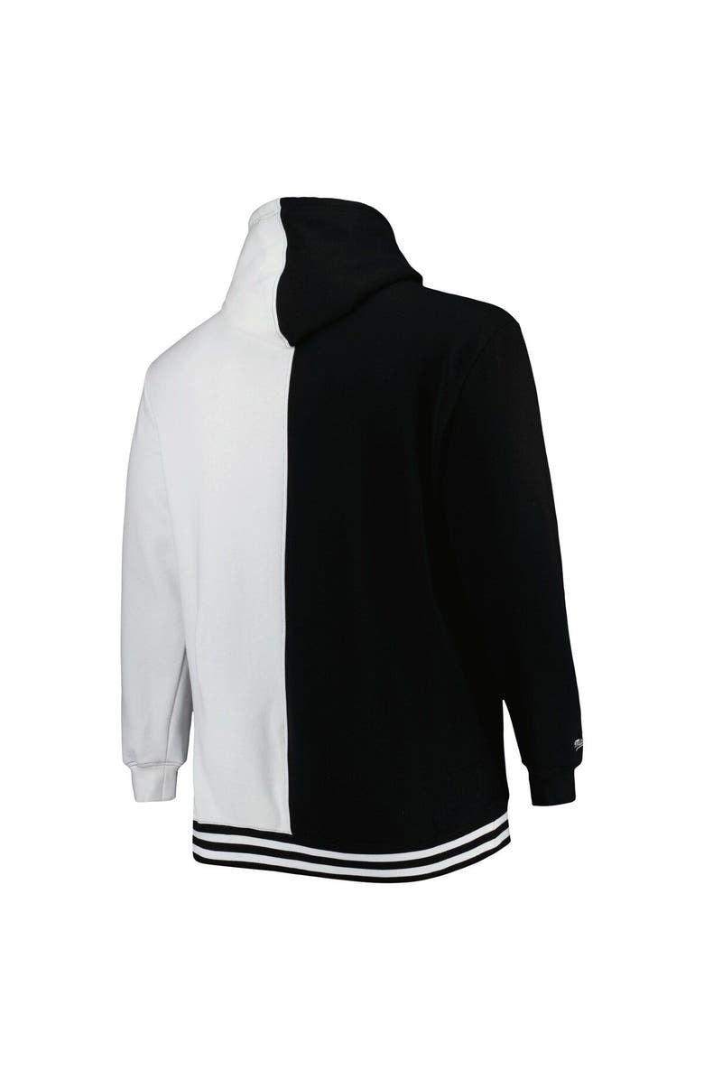 Mitchell & Ness Men's Mitchell & Ness Black/White Orlando Magic Big & Tall Hardwood Classics Split Pullover Hoodie, Alternate, color, Black