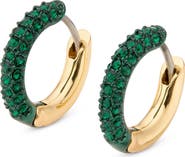 Kurt Geiger London Crystal Pavé Huggie Hoop Earrings
