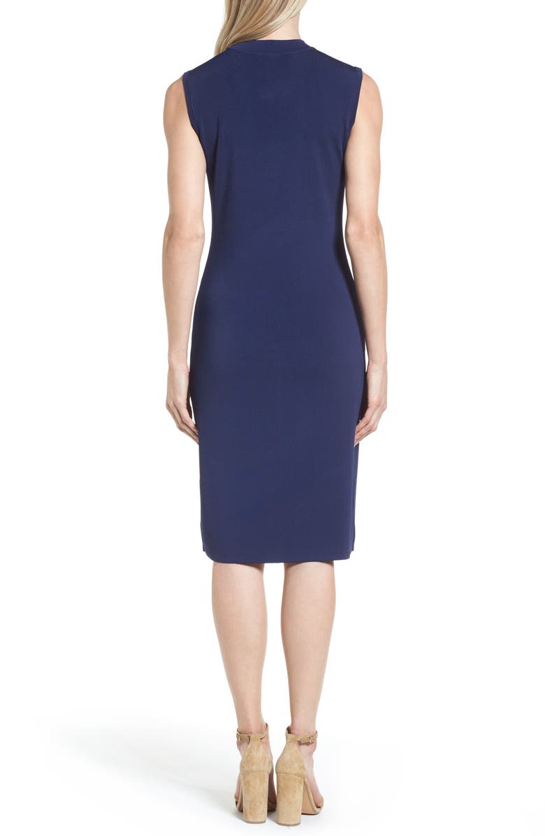 Halogen<sup>®</sup> Sleeveless Mock Neck Knit Dress, Alternate, color,