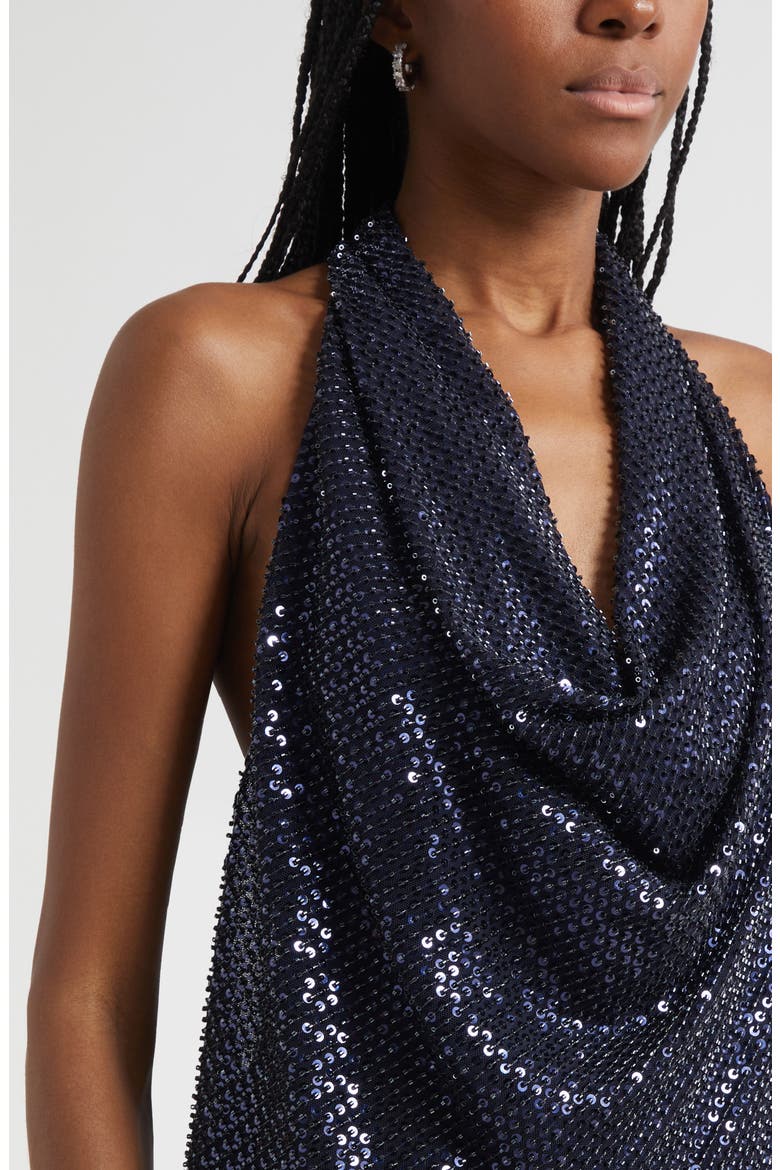 Alice Sequin Halter Top, Alternate, color, NAVY BEADED MESH