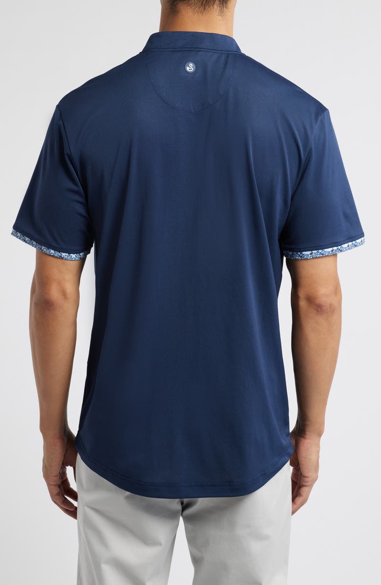 Swannies Pace Blade Collar Piqué Polo, Alternate, color, Midnight Navy