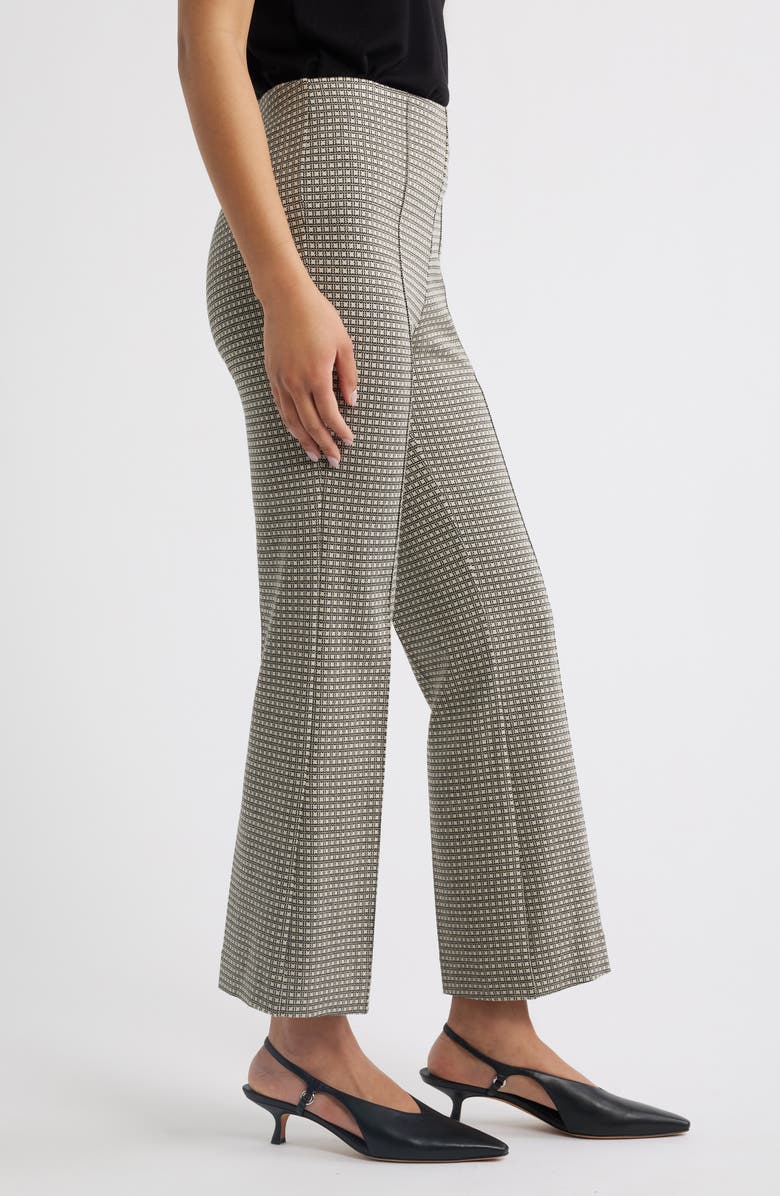rag & bone Irina Leopard Print Ponte Flare Ankle Pants, Alternate, color,