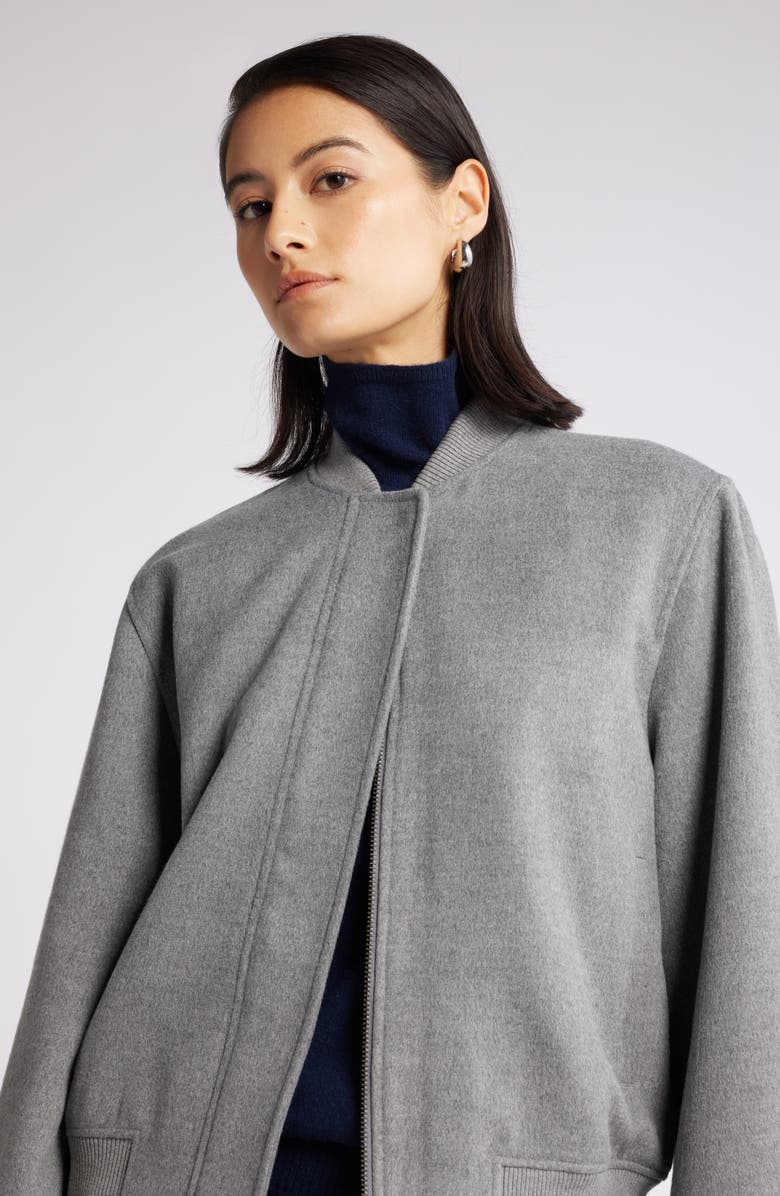 Nordstrom Brushed Bomber Jacket, Alternate, color, 