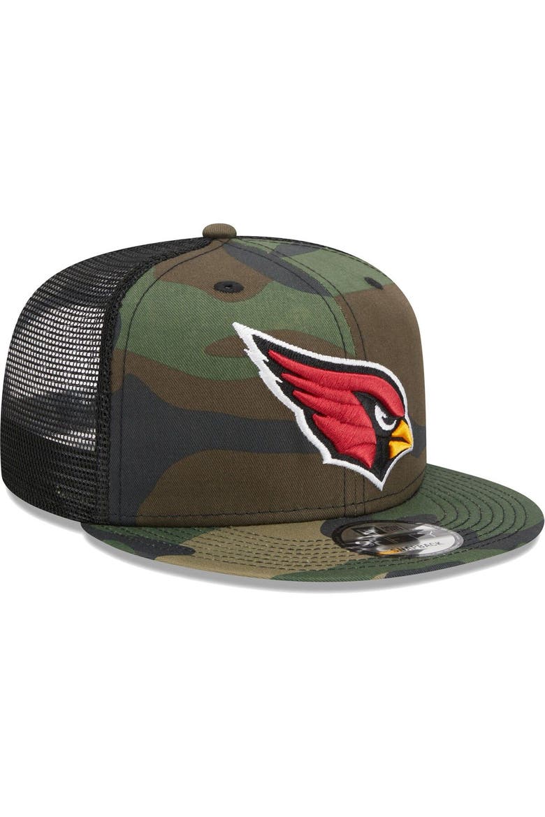 Men's New Era Camo Arizona Cardinals  Main Trucker 9FIFTY Snapback Hat, Alternate, color, Camo