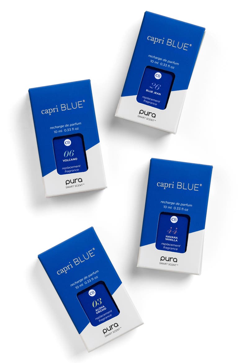 X Capri Blue 4-Pack Diffuser Refill (Nordstrom Exclusive), Alternate, color, BLUE