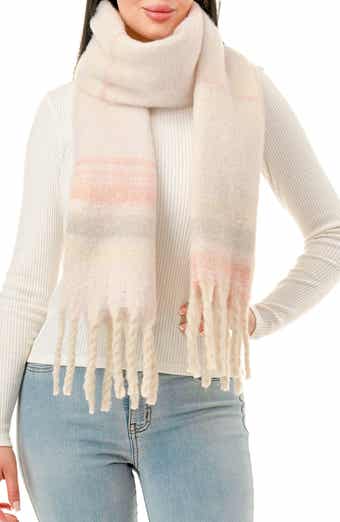 MARCUS ADLER Stripe Fringe Scarf