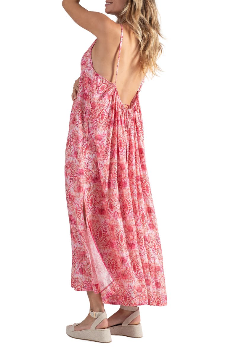 Soleil Maternity/Nursing Sundress, Alternate, color, CORAL