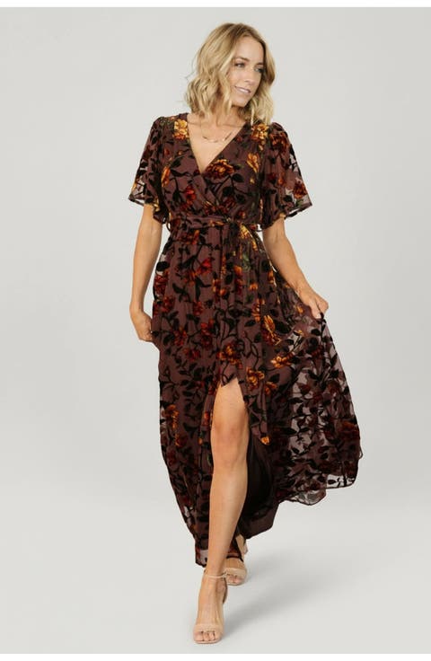 Uma Velvet Maxi Dress
