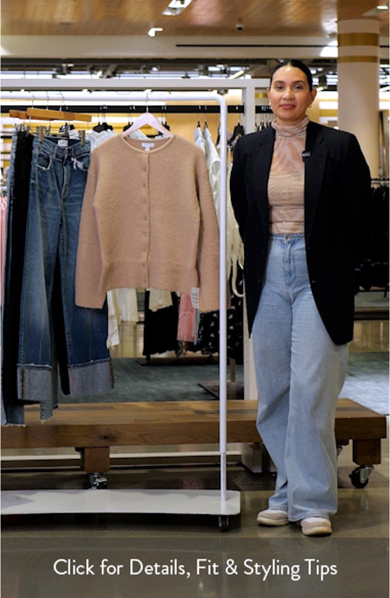 Shaker Stitch Relaxed Cardigan, sales video thumbnail