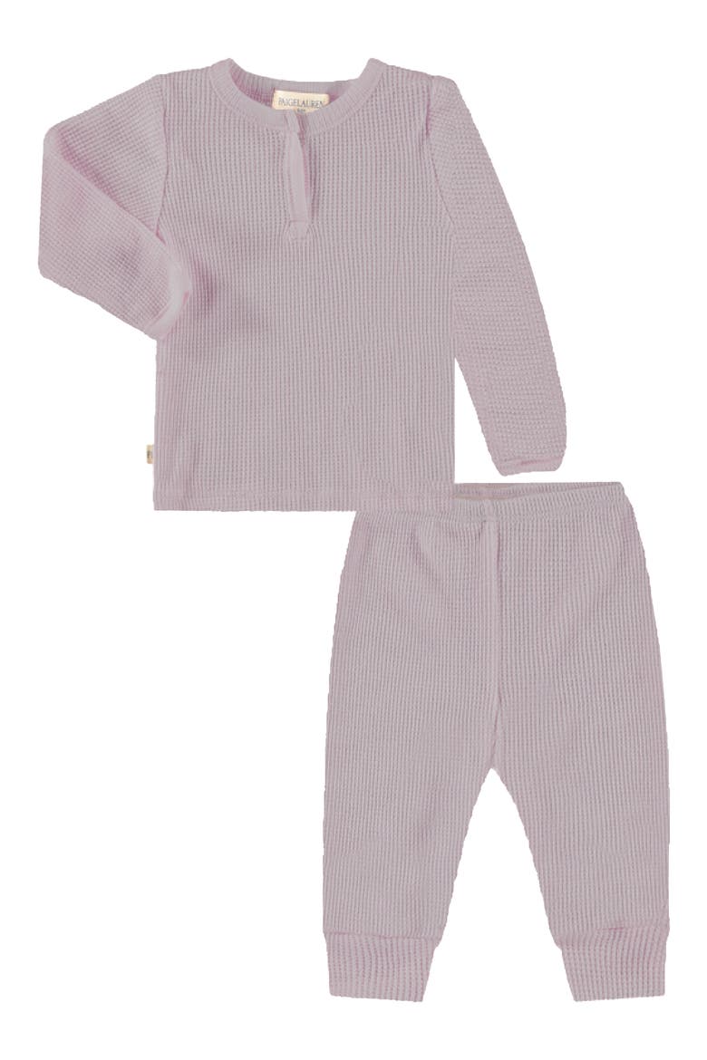 Kids' Thermal Henley & Leggings Set, Main, color, LAVENDER