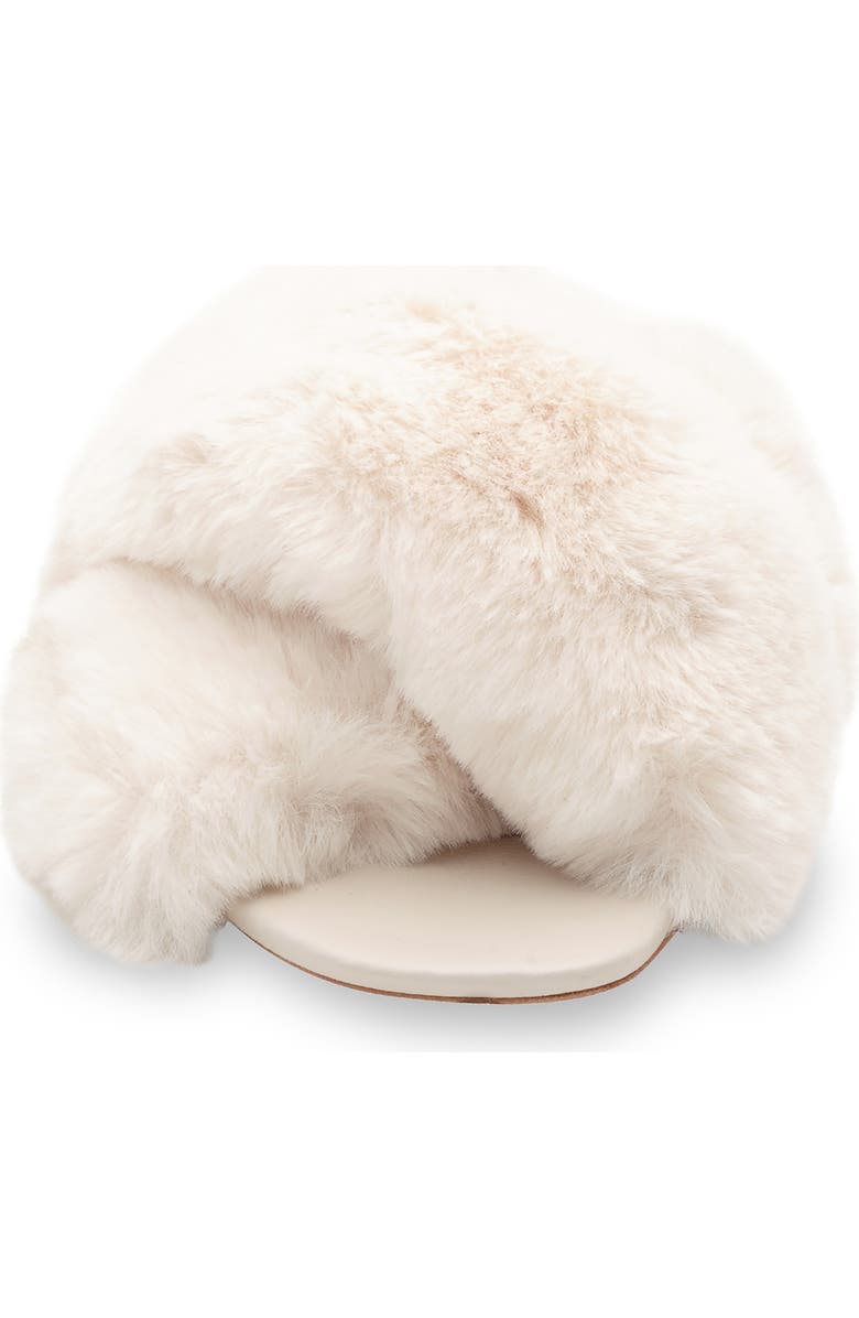 BCBGMAXAZRIA Thea Faux Fur Slipper, Alternate, color,