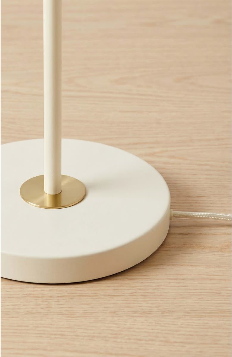 Brightech Wyatt Adjustable LED Reading Floor Lamp with Gold Accents, Alternate, color, Cream With Gold Interior