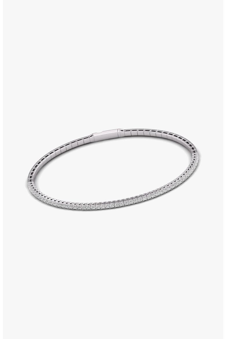 14K Gold Lab Diamonds 10 Carats Diana Bracelet, Main, color, White Gold