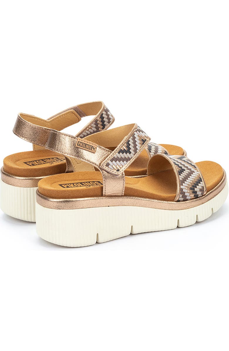 PIKOLINOS Gomera Platform Wedge Sandal, Alternate, color, Champagne