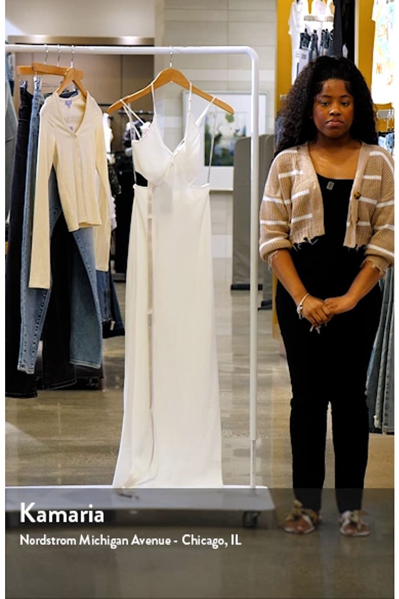 Strappy Cutout Rib Midi Dress video