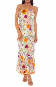 Marina Floral Appliqué Gown