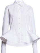 Stella McCartney Cotton Poplin Peplum Shirt