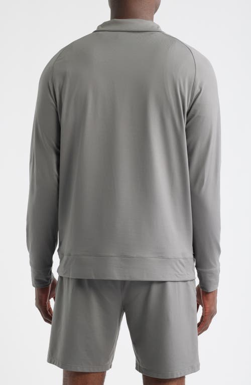 Zella Live In Performance Quarter Zip Pullover In Gray